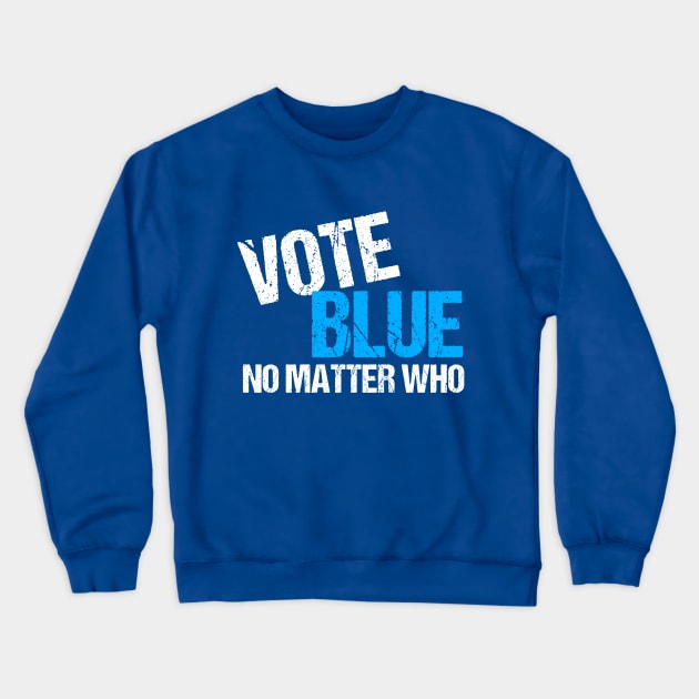 Vote Blue Midterm Election Democrat Crewneck Sweatshirt by epiclovedesigns